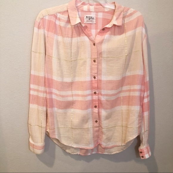 Anthropologie Tops - Holding Horses Gailen‎ plaid shirt